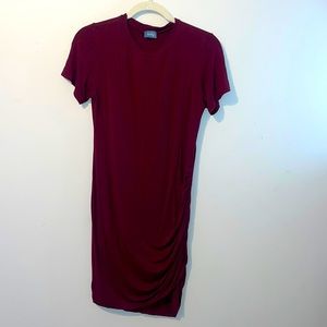 Maroon mini dress